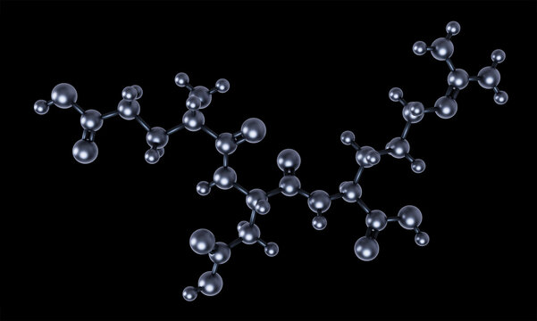 EDR peptide molecule, synthetic tripeptide of sequence Glu-Asp-Arg, glutamyl aspartyl arginine amino acid chain, brain and vascular bioregulator, geroprotector for anti aging. 3D render