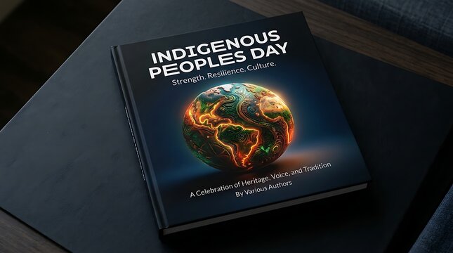 Beautiful hardcover book about indigenous peoples day showcasing heritage and cultural traditions in detail