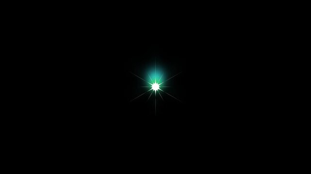 Star glitter, sparkle, twinkle animation on traparent Magical Sparkling Star Animation on Black Background  High-Quality Glowing Star Motion Graphics for Video Editing, 4k video