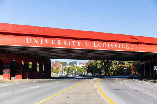 Louisville, KY, USA - October 21, 2025: The University of Louisville is a public research university, located just outside of downtown Louisville, that was established in 1798.