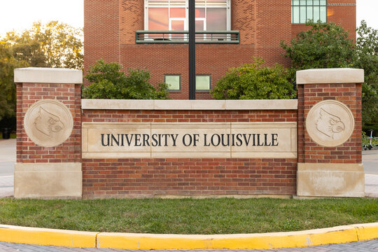 Louisville, KY, USA - October 21, 2025: The University of Louisville is a public research university, located just outside of downtown Louisville, that was established in 1798.
