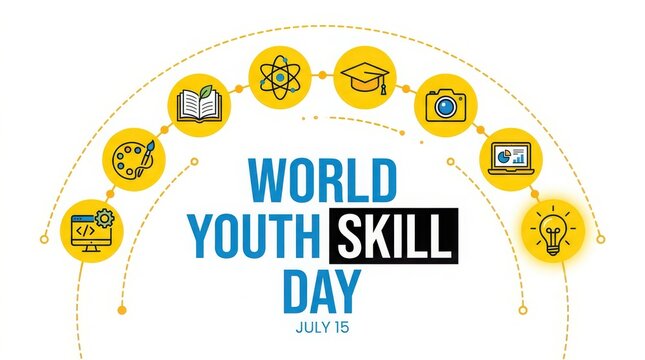 World youth skills day graphic