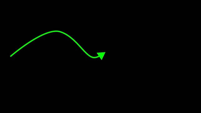 Green Energy Saving Light Abstract Background with Business Growth Chart Success Concept Illustration