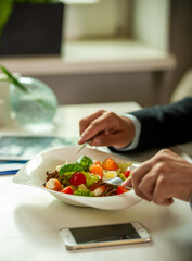 Naklejka premium Healthy Office Salad.