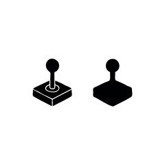 Joystick outline silhouette icon vector illustration.  © Faiza