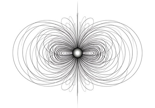 Magnetic field lines of a dipole