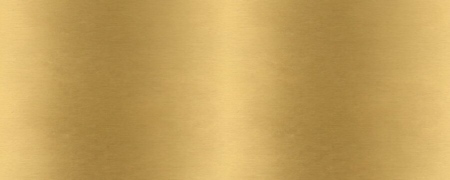 gradient yellow golden brass dent texture brushed gold metal closeup view plain background