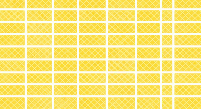 Yellow wafer biscuit texture with rectangular grid pattern