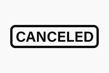 Obraz premium Bold canceled sign graphic vector
