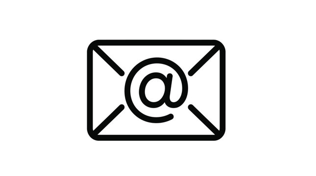 Email Envelope Line Icon &ndash; Message Communication Outline Vector