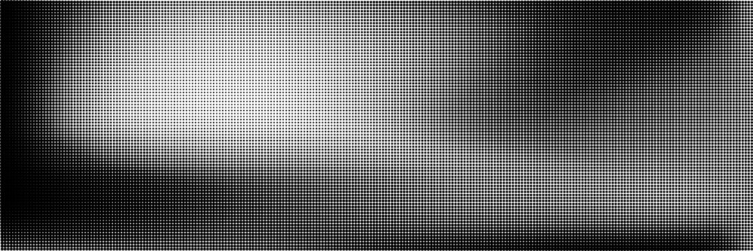 Half tone dot pattern background with gradient texture and fade effect. Vintage abstract black grunge background.