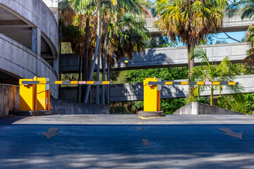 Photograph of a boom gate at the entry and exit point to a public carpark in a Western Sydney suburb in New South Wales, Australia © Phillip Wittke
