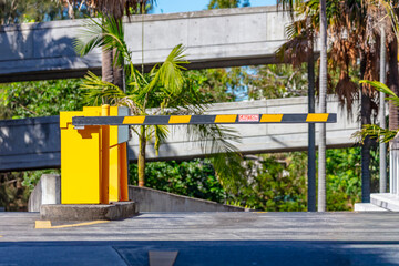 Photograph of a boom gate at the entry and exit point to a public carpark in a Western Sydney suburb in New South Wales, Australia © Phillip Wittke