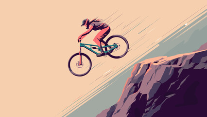 Person Performing Bicycle Jump in Midair. © IIN