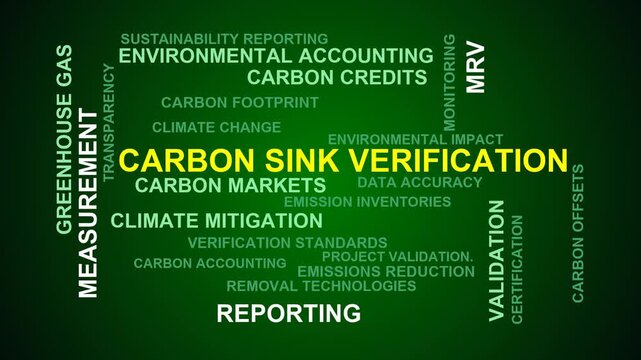 Carbon Sink Verification Word Cloud