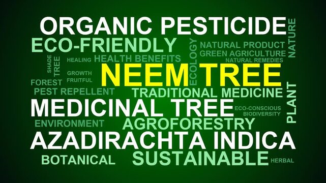 Neem Tree Word Cloud