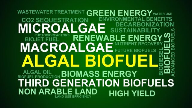 Algal Biofuel Word Cloud