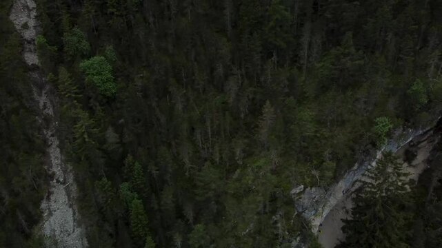 Cinematic Drone Flyover Nassereith, Austrian Mountains, 4K