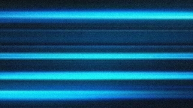 Horizontal glowing cyan light streaks on a dark blue textured background, abstract digital light effect with parallel lines