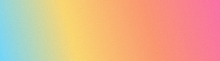 Fototapeta premium Blossom pop abstract gradient background with film grain texture, colorful pastel wide banner for website header design