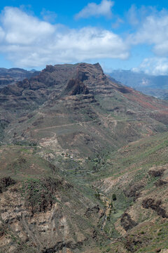 View from the Mirador astronomico de la Degollada de las Yeguas in Gran Canaria