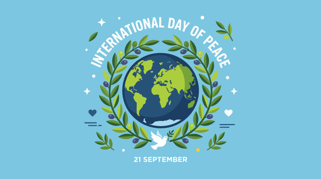 International Day of Peace Earth Globe.