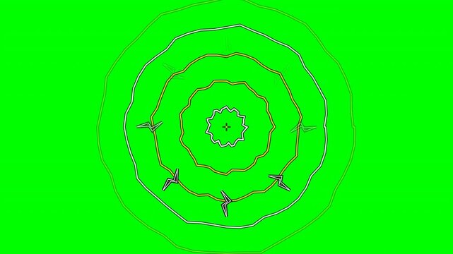 Motion of Circular Target with Radial Lines in Dynamic Motion for Scientific Visualization.