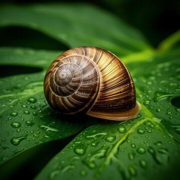caracol, naturaleza, caracola, animal, atrasado, hojas, huerta, macro, caf&eacute;, espiral, molusco, babosa, c&eacute;sped, f&aacute;brica, close-up, miniatura, crawling, aislada, h&eacute;lice, flor