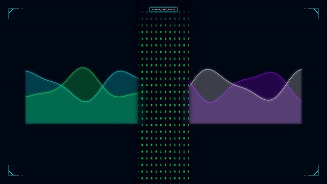 Dynamic Motion of Colorful Graphs and Data Visualizations in a Modern Digital Environment.