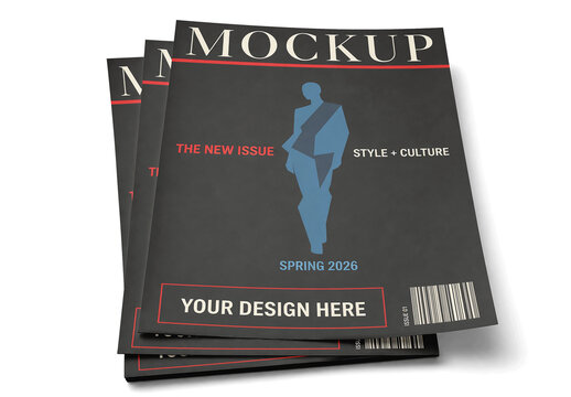 Flyer Paper Stack Studio Mockup