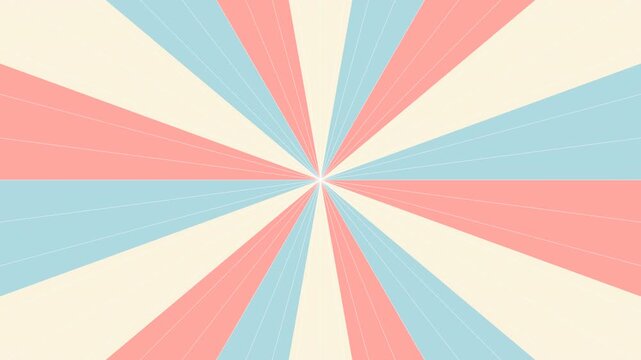 Colorful Motion Abstract Pattern with Radiating Triangles in Soft Pastel Shades for Dynamic Visual Effect.