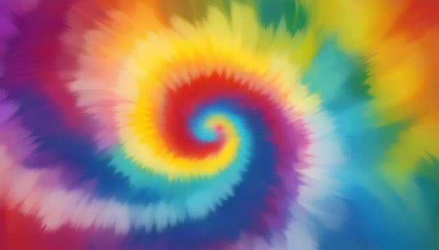 colorful tie dye abstract art background paint like watercolor brush vintage style grunge blur spiral fractal swirl curl circle loop dizzy funny theme rainbow backdrop wallpaper rough texture