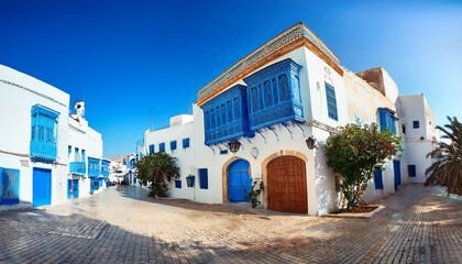 Fototapeta premium tunisia bizerte house in the medina