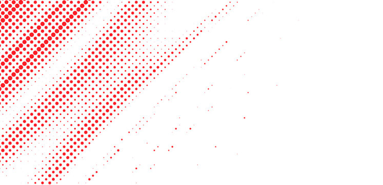 Abstract red circle dot background, geometric halftone pattern texture, modern digital vector design