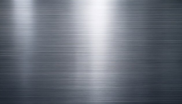 fine brushed wide metal steel or aluminum plate background of industrial or metallic grey panel with shiny light surface iron metal wallpaper framework of machinery construction engineering