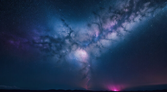 Polvo estelar y materia oscura cruzando el espacio infinito