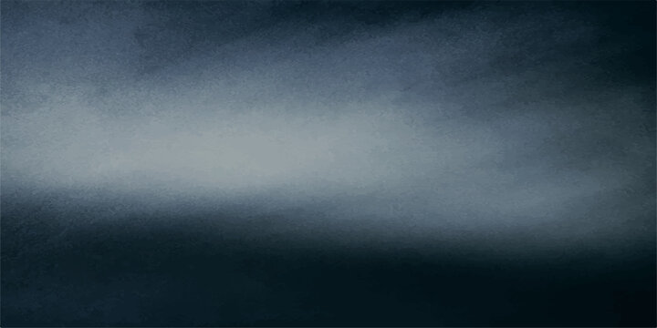 Abstract dark blue and grey cloudy sky background, subtle watercolor texture, atmospheric and moody.