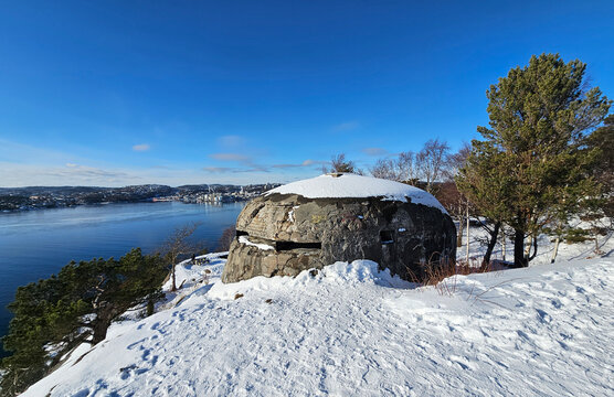 Beautiful photos of Kristiansand, Norway, featuring the sea, panoramic views, Bergen, and churches, taken on a beautiful, sunny winter day