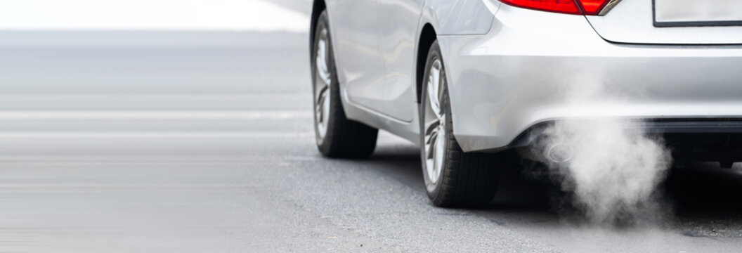 Vehicles are polluting the air, with toxic gas emissions exceeding safe levels, contributing to environmental damage, health risks, and urban air quality issues.