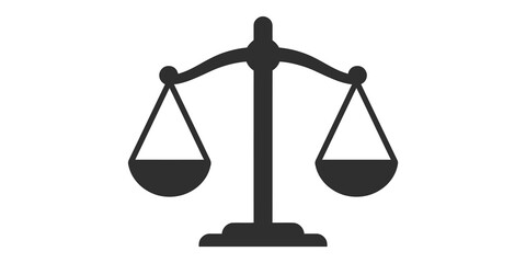 Gray scale balance icon on transparent background © Shan masih