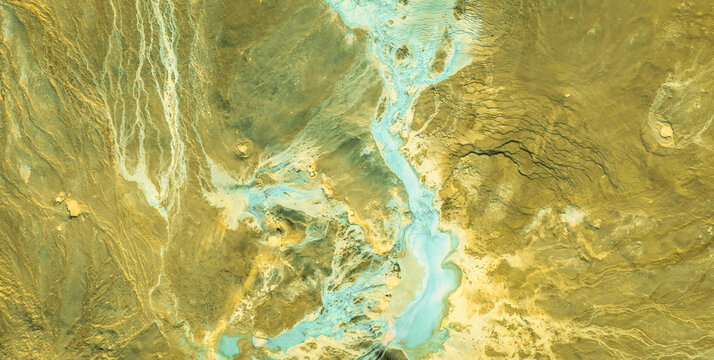An Abstract Pattern of Water and Grunge Texture