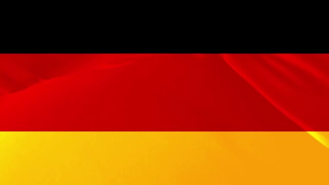 German Flag Waving Fabric Texture Black Red Gold Colors National Symbol