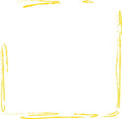 Obraz premium Crayon Frame Scribble Border Handdrawn