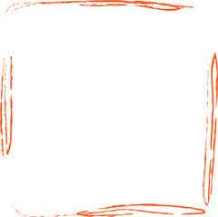 Obraz premium Frame Hand Drawn Crayon Border