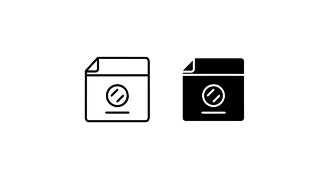 Black document file interface icons with circular detail document monochrome isolated abstract