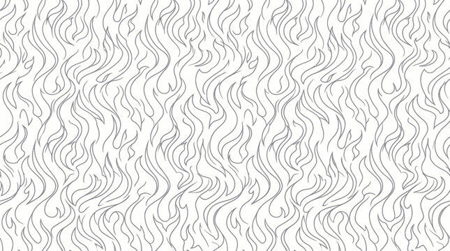 Abstract Fire Pattern, Swirling Flames, Hand-Drawn Lines, Seamless Texture