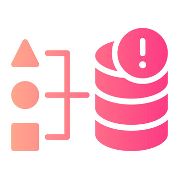 data warehouse gradient icon