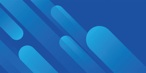 Fototapeta premium Abstract blue background with diagonal lines. Dynamic shape composition. Vector illustration art.
