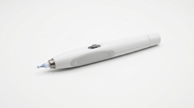 Glaucoma Tonometry Pen Device on White Background
