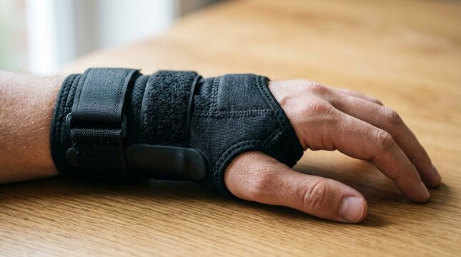 Wrist Brace Support Close-Up No Face